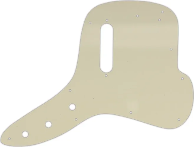 WD Custom Pickguard For Fender 1971-1977 Musicmaster Bass #55 Parchment 3 Ply