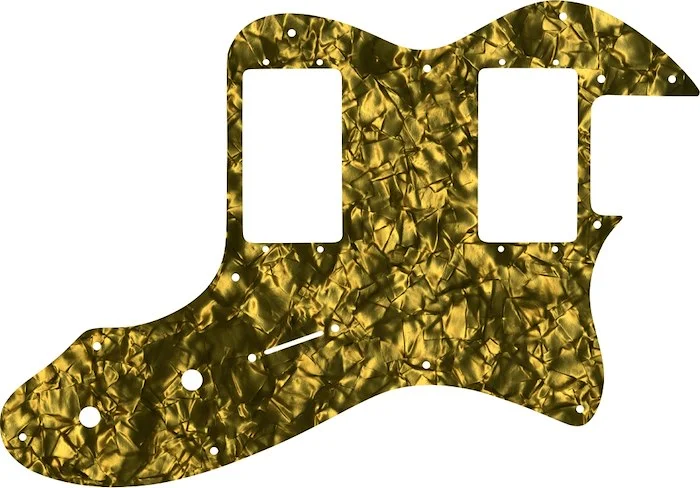WD Custom Pickguard For Fender 1972-1978 Vintage Telecaster Thinline With Humbuckers #28GD Gold Pearl/Black/White/Black