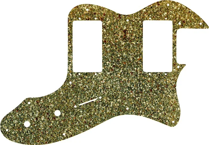 WD Custom Pickguard For Fender 1972-1978 Vintage Telecaster Thinline With Humbuckers #60GS Gold Sparkle 