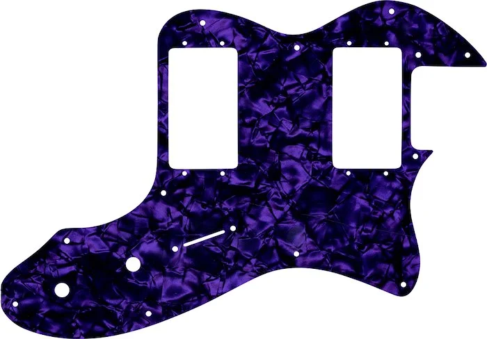 WD Custom Pickguard For Fender 1972-1978 Vintage Telecaster Thinline With Humbuckers #28PR Purple Pearl