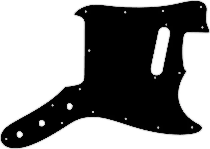 WD Custom Pickguard For Fender 1976-1981 Musicmaster #01T Black Thin