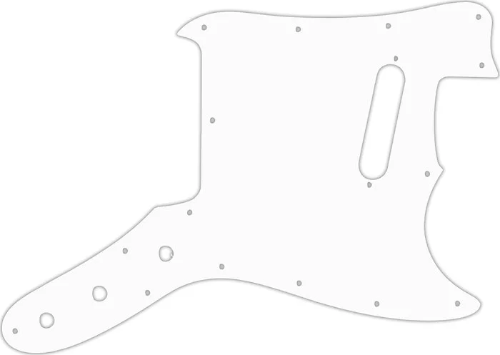 WD Custom Pickguard For Fender 1976-1981 Musicmaster #04 White/Black/White