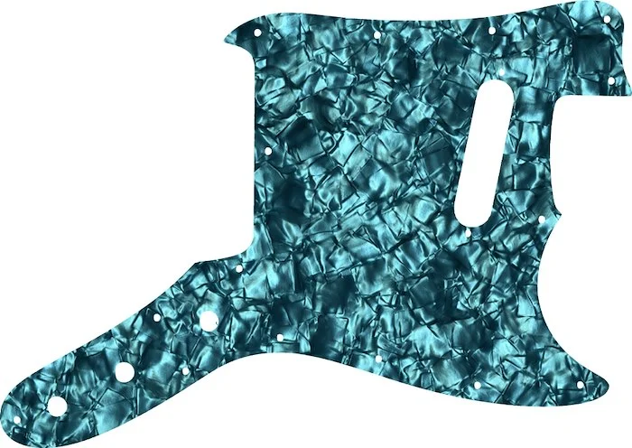 WD Custom Pickguard For Fender 1976-1981 Musicmaster #28AQ Aqua Pearl/Black/White/Black
