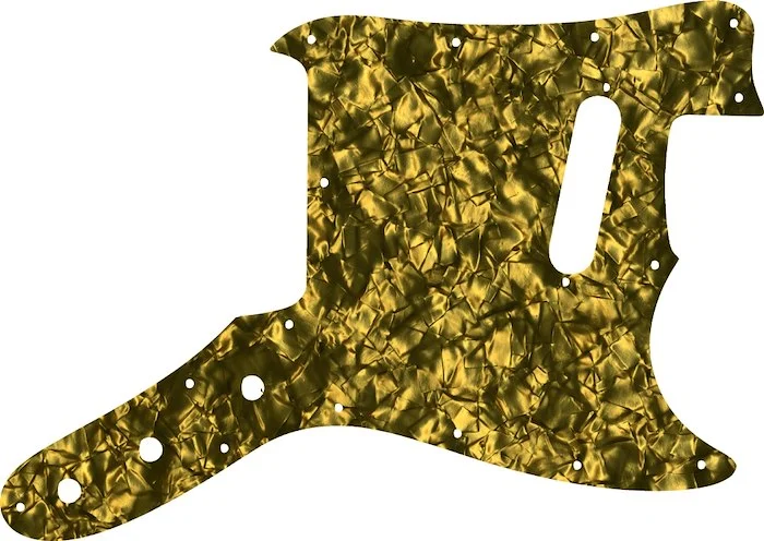 WD Custom Pickguard For Fender 1976-1981 Musicmaster #28GD Gold Pearl/Black/White/Black