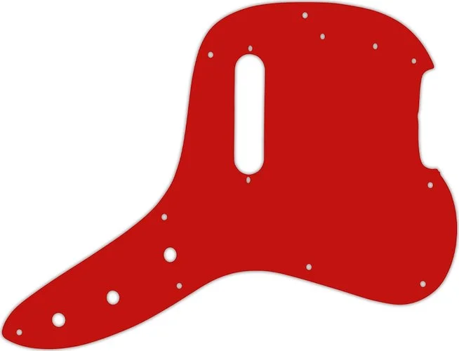 WD Custom Pickguard For Fender 1978 Musicmaster Bass #07 Red/White/Red