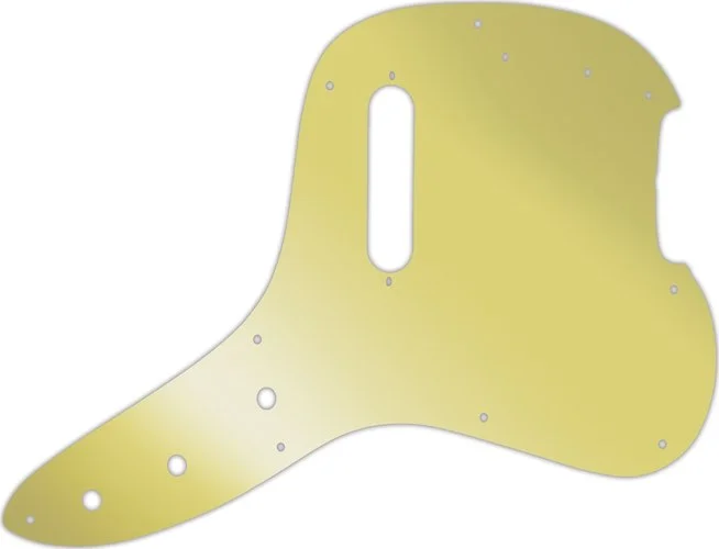 WD Custom Pickguard For Fender 1978 Musicmaster Bass #10GD Gold Mirror