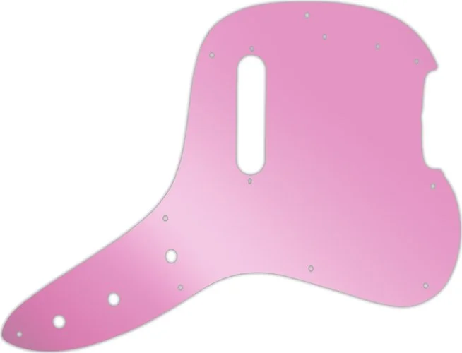 WD Custom Pickguard For Fender 1978 Musicmaster Bass #10P Pink Mirror