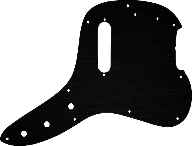 WD Custom Pickguard For Fender 1978 Musicmaster Bass #27 Simulated Black Anodized