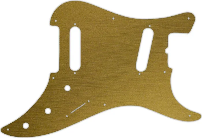 WD Custom Pickguard For Fender 1981-1983 Original Bullet#14 Simulated Brushed Gold/Black PVC