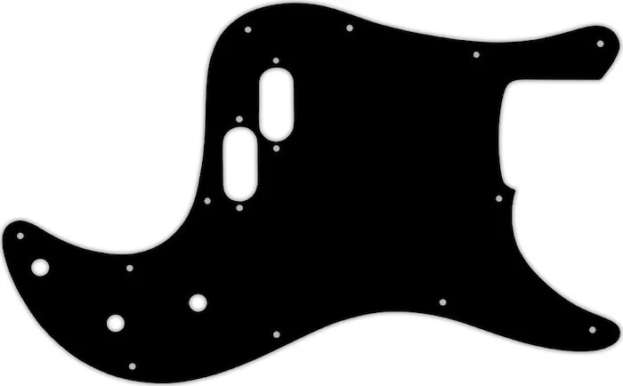 WD Custom Pickguard For Fender 1981-1985 Bullet Bass #01T Black Thin