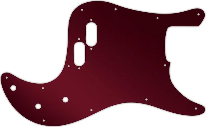 WD Custom Pickguard For Fender 1981-1985 Bullet Bass #10R Red Mirror