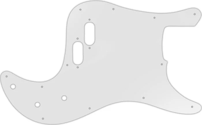 WD Custom Pickguard For Fender 1981-1985 Bullet Bass #22 Translucent Milk White