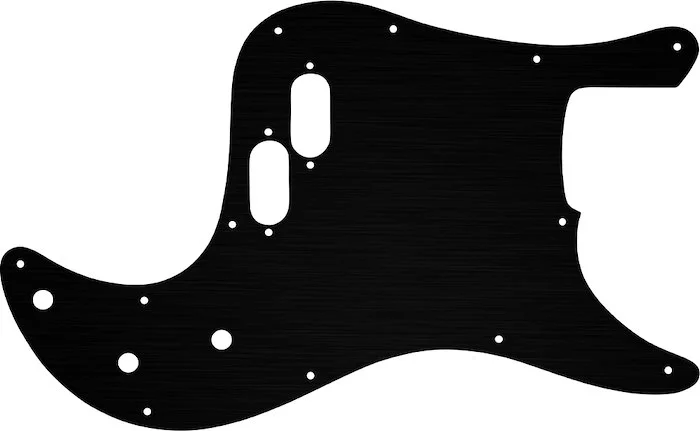 WD Custom Pickguard For Fender 1981-1985 Bullet Bass #27 Simulated Black Anodized