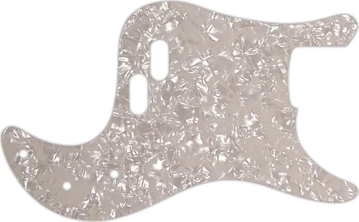 WD Custom Pickguard For Fender 1981-1985 Bullet Bass #28A Aged Pearl/White/Black/White