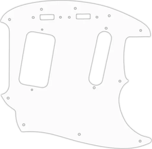 WD Custom Pickguard For Fender 1990's Jag-Stang #02 White