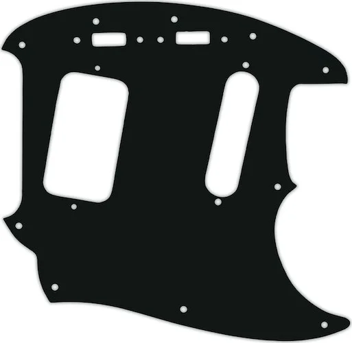 WD Custom Pickguard For Fender 1990's Jag-Stang #01A Black Acrylic