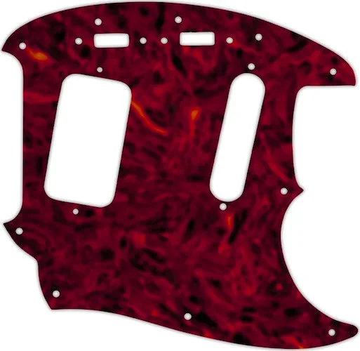 WD Custom Pickguard For Fender 1990's Jag-Stang #05T Tortoise Shell Solid (Semi-Transparent)