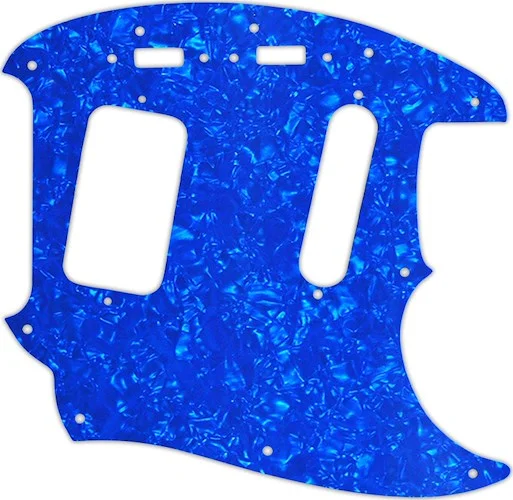 WD Custom Pickguard For Fender 1990's Jag-Stang #28BU Blue Pearl/White/Black/White