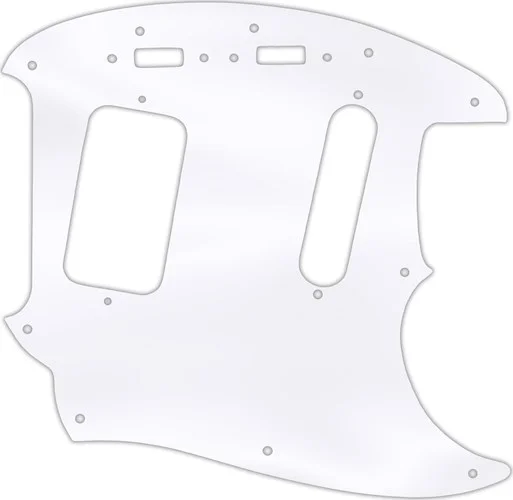 WD Custom Pickguard For Fender 1990's Jag-Stang #45T Clear Acrylic Thin