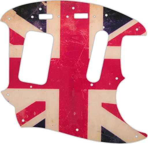 WD Custom Pickguard For Fender 1990's Jag-Stang #G04 British Flag Relic Graphic