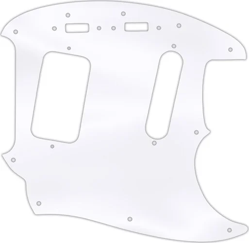 WD Custom Pickguard For Fender 1990's Jag-Stang #45 Clear Acrylic