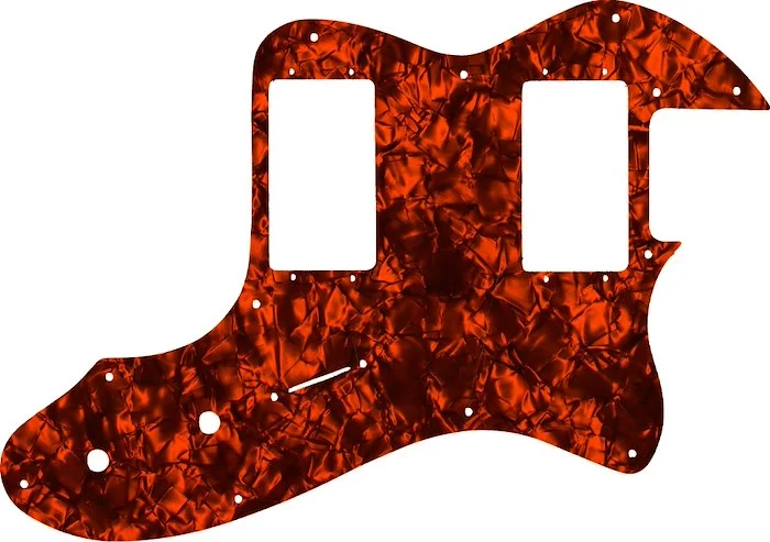 WD Custom Pickguard For Fender 1999-Present Made In Mexico Or 2012-2013 American Vintage '72 Telecaster Thinline #28OP Orange Pearl/Black/White/Black