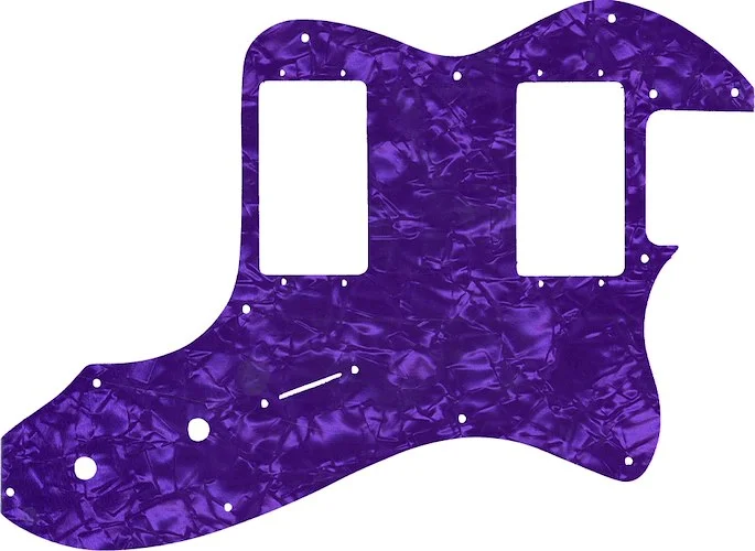 WD Custom Pickguard For Fender 1999-Present Made In Mexico Or 2012-2013 American Vintage '72 Telecaster Thinline #28PRL Light Purple Pearl