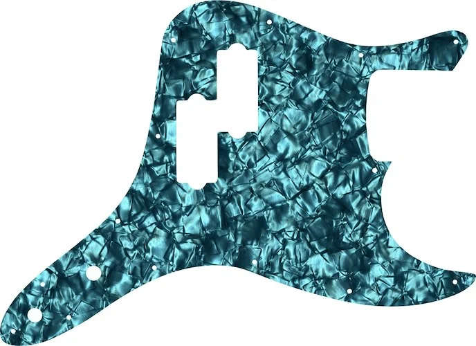 WD Custom Pickguard For Fender 2002-2010 Mark Hoppus Signature Bass #28AQ Aqua Pearl/Black/White/Black