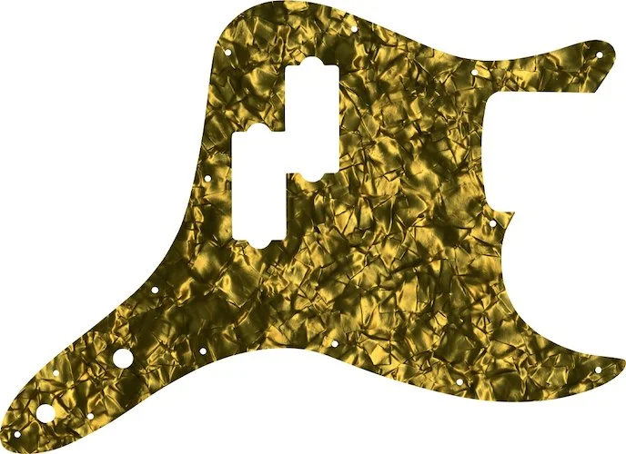 WD Custom Pickguard For Fender 2002-2010 Mark Hoppus Signature Bass #28GD Gold Pearl/Black/White/Black