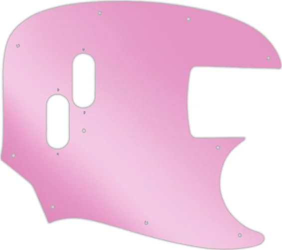 WD Custom Pickguard For Fender 2002-Present Made In Japan Mustang Bass Reissue #10P Pink Mirror