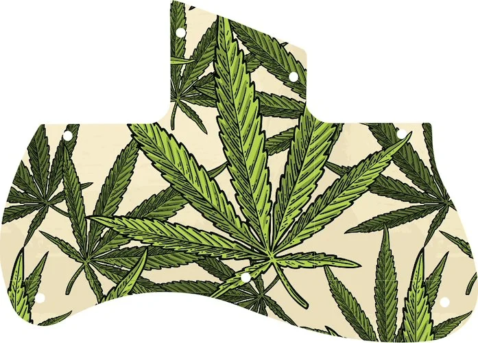 WD Custom Pickguard For Fender 2002 Toronado #GC02 Cannabis Leaf Graphic