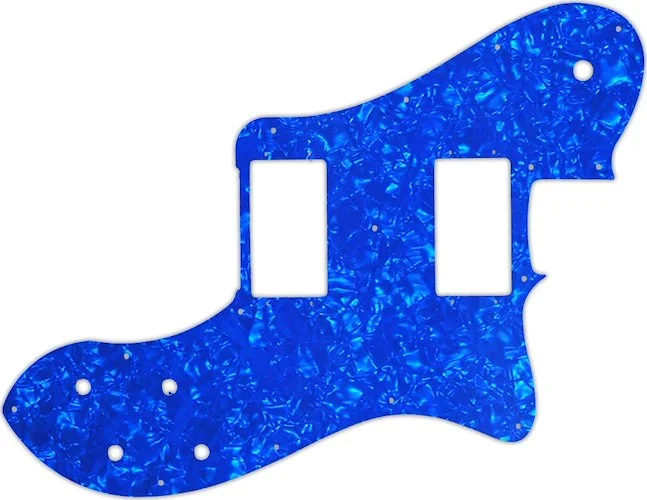 WD Custom Pickguard For Fender 2004-Present Made In Mexico '72 Telecaster Deluxe #28BU Blue Pearl/Wh