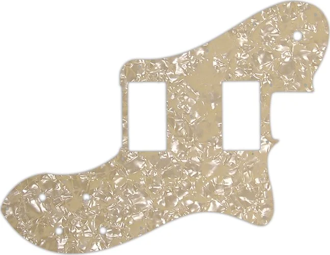 WD Custom Pickguard For Fender 2004-Present Made In Mexico '72 Telecaster Deluxe #28C Cream Pearl/Cr