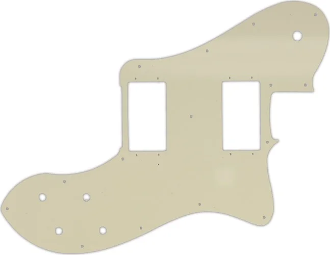 WD Custom Pickguard For Fender 2004-Present Made In Mexico '72 Telecaster Deluxe #55 Parchment 3 Ply