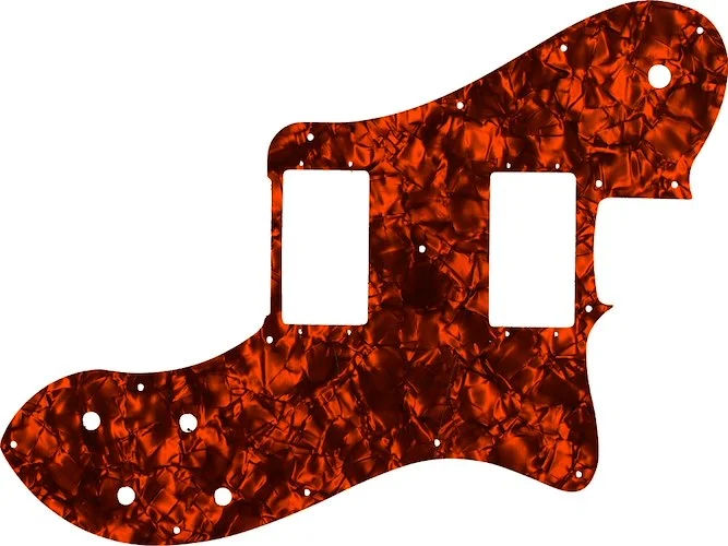 WD Custom Pickguard For Fender 2004-Present Made In Mexico '72 Telecaster Deluxe #28OP Orange Pearl/Black/White/Black