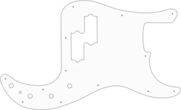 WD Custom Pickguard For Fender 2005-Present Made In Mexico Deluxe Active Special Precision Bass #04R White/Red/White