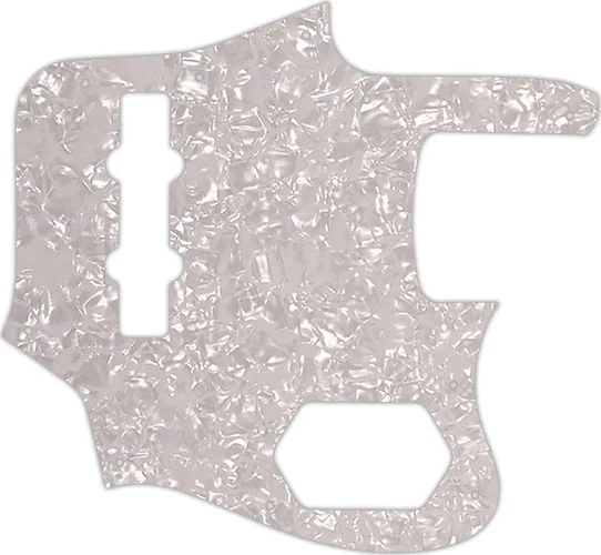 WD Custom Pickguard For Fender 2006-2009 Made In Japan Deluxe Jaguar Bass #28 White Pearl/White/Blac
