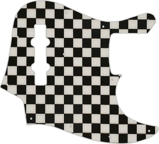WD Custom Pickguard For Fender 2010-2012 Made In Japan Geddy Lee Limited Edition Jazz Bass #CK01 Checkerboard Graphic