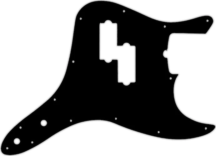 WD Custom Pickguard For Fender 2011-Present Reverse Pickup Mark Hoppus Signature Bass #01T Black Thi