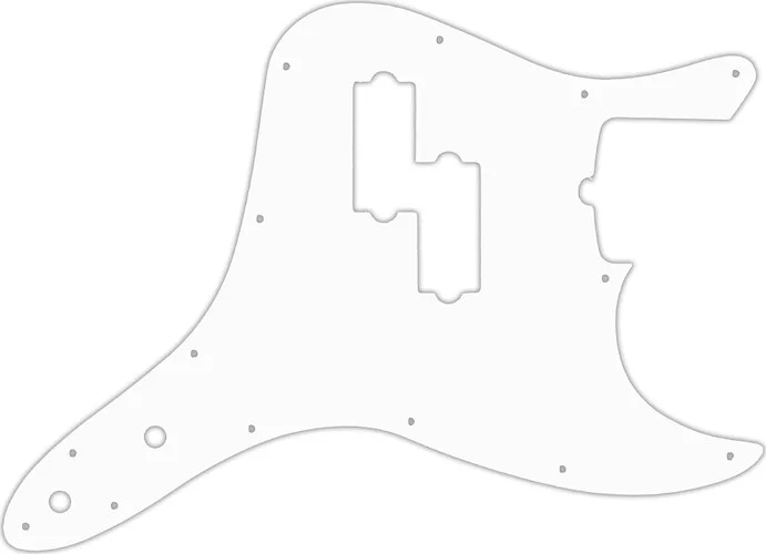 WD Custom Pickguard For Fender 2011-Present Reverse Pickup Mark Hoppus Signature Bass #02 White