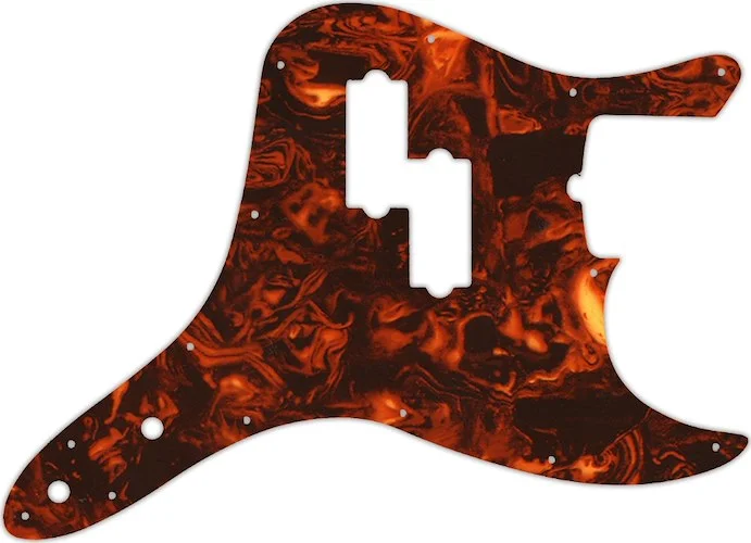 WD Custom Pickguard For Fender 2011-Present Reverse Pickup Mark Hoppus Signature Bass #05F Faux Tort