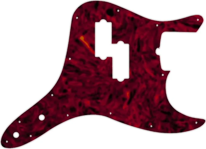 WD Custom Pickguard For Fender 2011-Present Reverse Pickup Mark Hoppus Signature Bass #05T Tortoise 