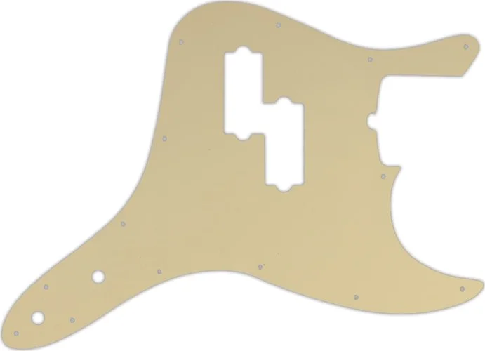 WD Custom Pickguard For Fender 2011-Present Reverse Pickup Mark Hoppus Signature Bass #06 Cream