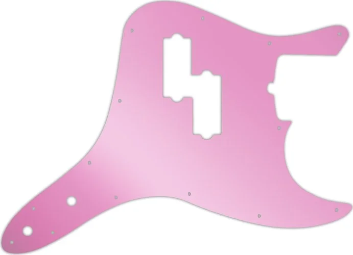 WD Custom Pickguard For Fender 2011-Present Reverse Pickup Mark Hoppus Signature Bass #10P Pink Mirr