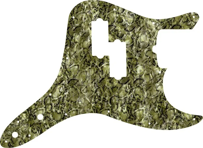 WD Custom Pickguard For Fender 2011-Present Reverse Pickup Mark Hoppus Signature Bass #31 Snakeskin