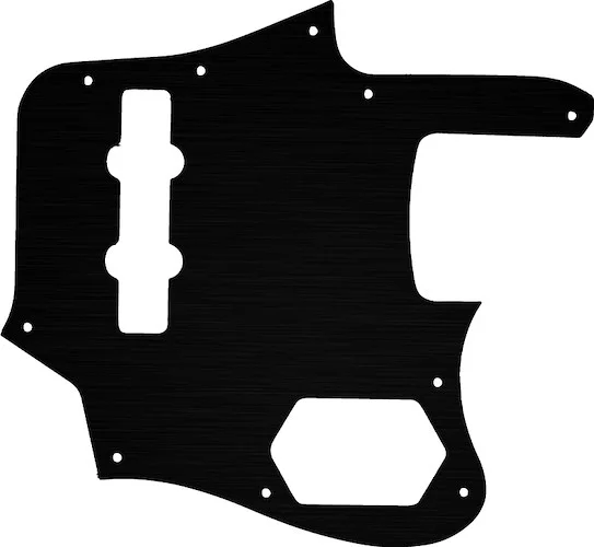 WD Custom Pickguard For Fender 2012-2013 Made In Japan Deluxe Jaguar Bass #27 Simulated Black Anodiz