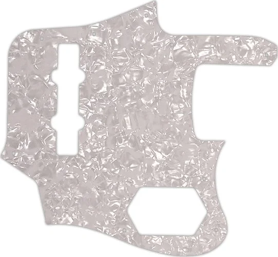 WD Custom Pickguard For Fender 2012-2013 Made In Japan Deluxe Jaguar Bass #28 White Pearl/White/Blac