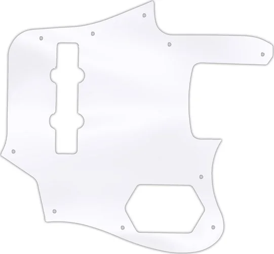 WD Custom Pickguard For Fender 2012-2013 Made In Japan Deluxe Jaguar Bass #45 Clear Acrylic