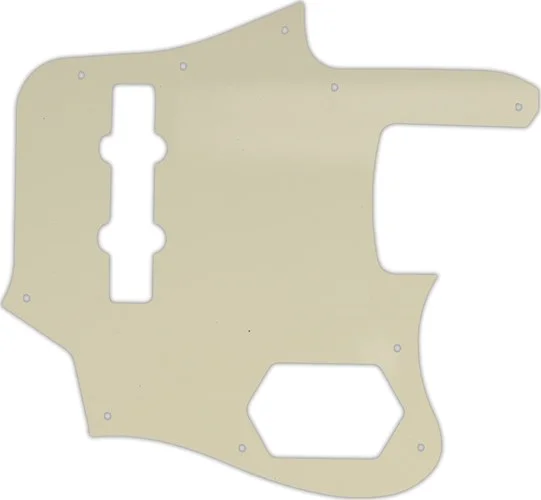 WD Custom Pickguard For Fender 2012-2013 Made In Japan Deluxe Jaguar Bass #55T Parchment Thin