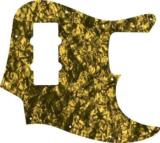 WD Custom Pickguard For Fender 2012-2013 Made In China Modern Player Jazz Bass #28GD Gold Pearl/Black/White/Black